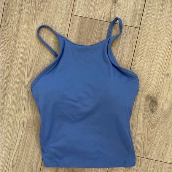 Lululemon | Lightweight High-Neck Yoga Tank Top | Water Drop Blue | Size 2 - Picture 6 of 10